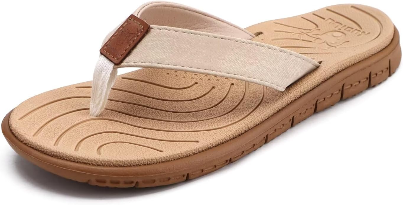 KuaiLu casual cushion flip flops