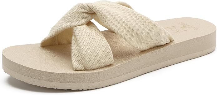 Memory foam thong sandals women